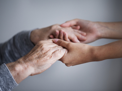 Closeup Support Hands